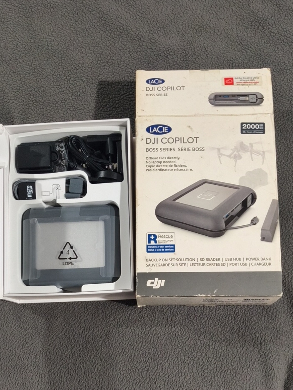 Drone Portable Backup Drive - Gray